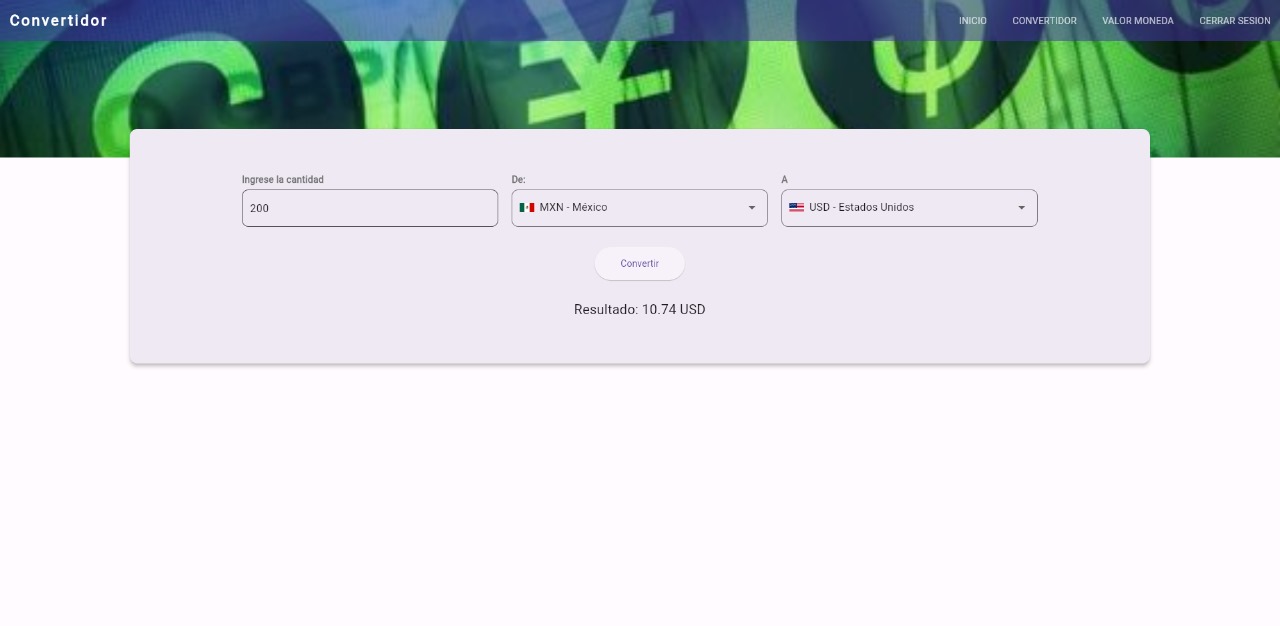 Conversor de Divisas